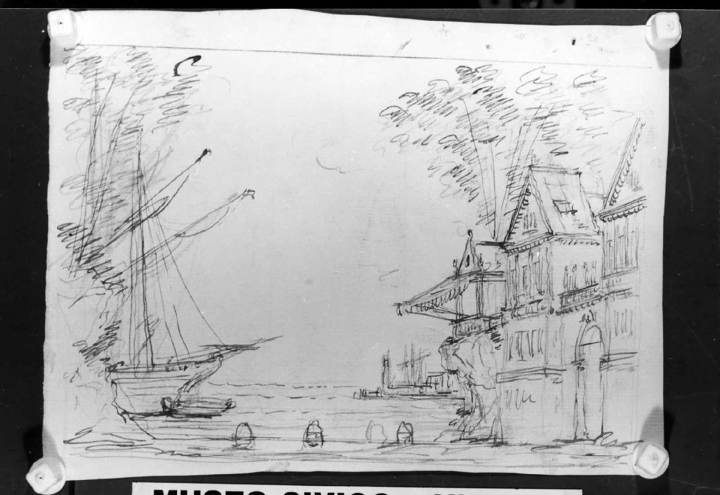 scenografia teatrale (disegno) di Picutti Bartolomeo (sec. XIX)