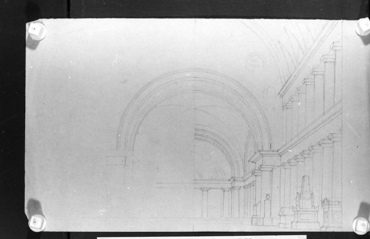 scenografia teatrale (disegno) di Picutti Bartolomeo (sec. XIX)