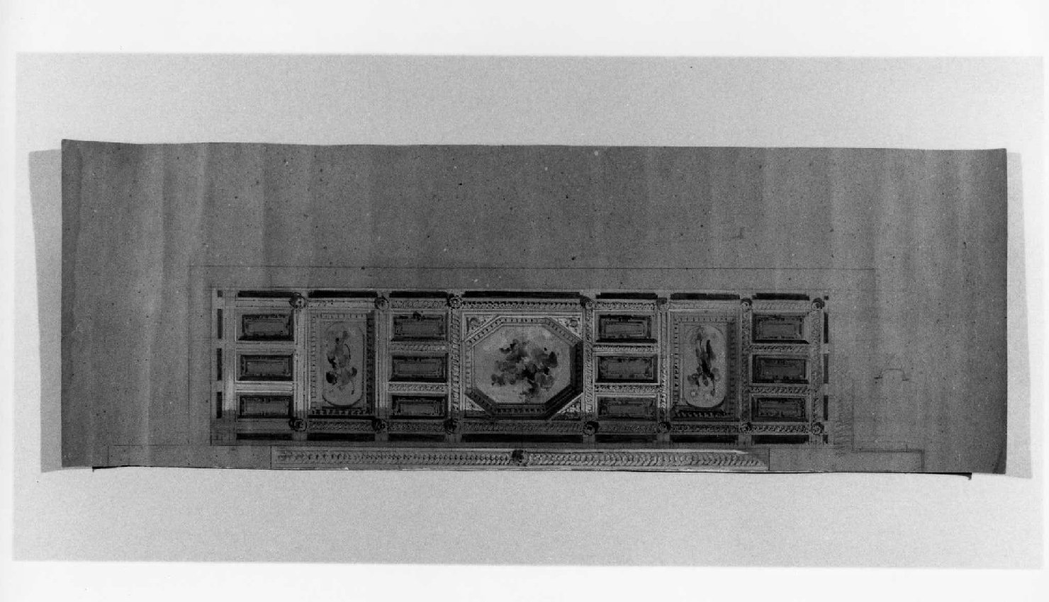 soffitto (disegno) di Picutti Giovanni (attribuito) (sec. XIX)