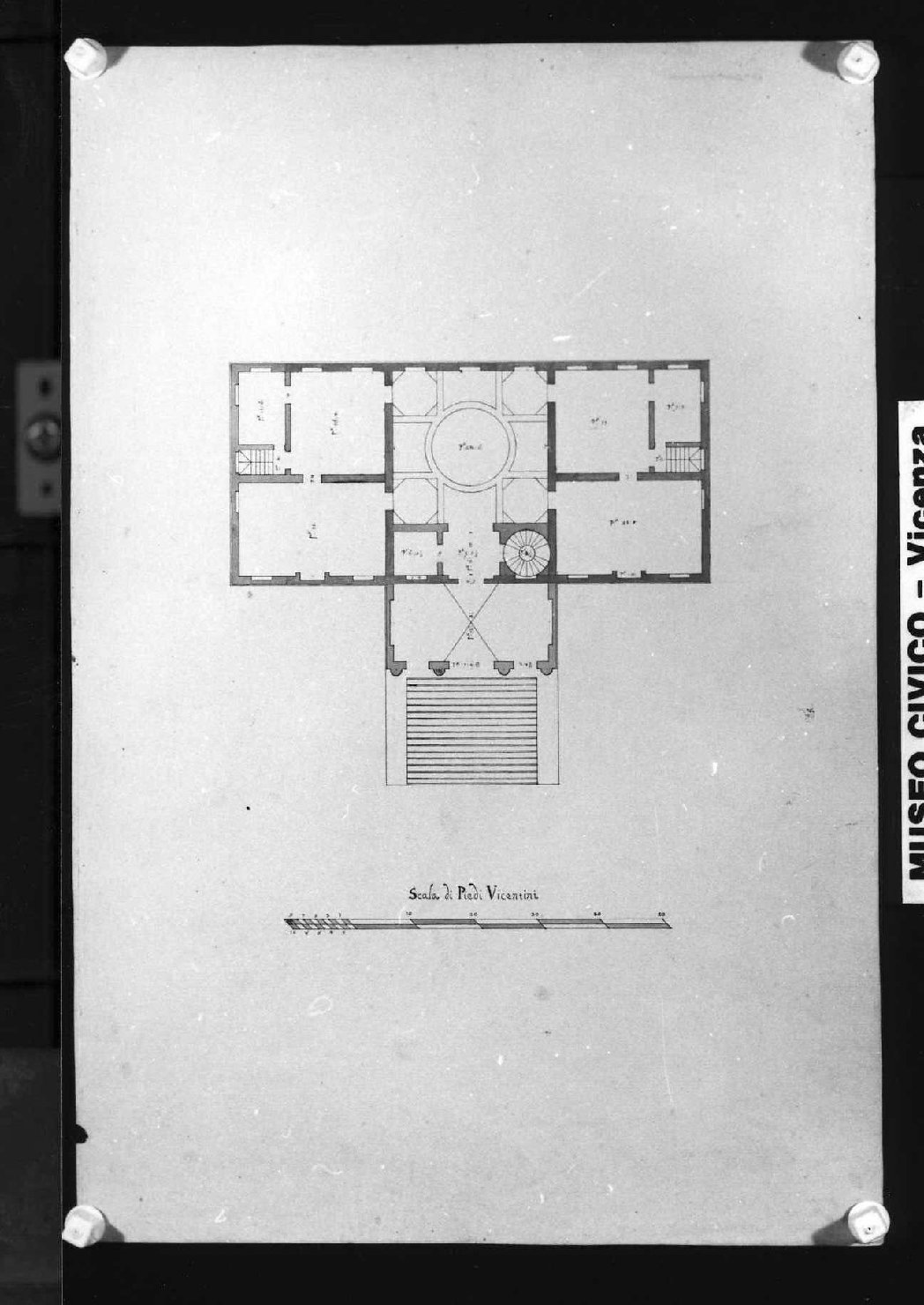 casino Capra a Marano Vicentino (VI) (disegno) di Calderari Ottone Maria (sec. XVIII)