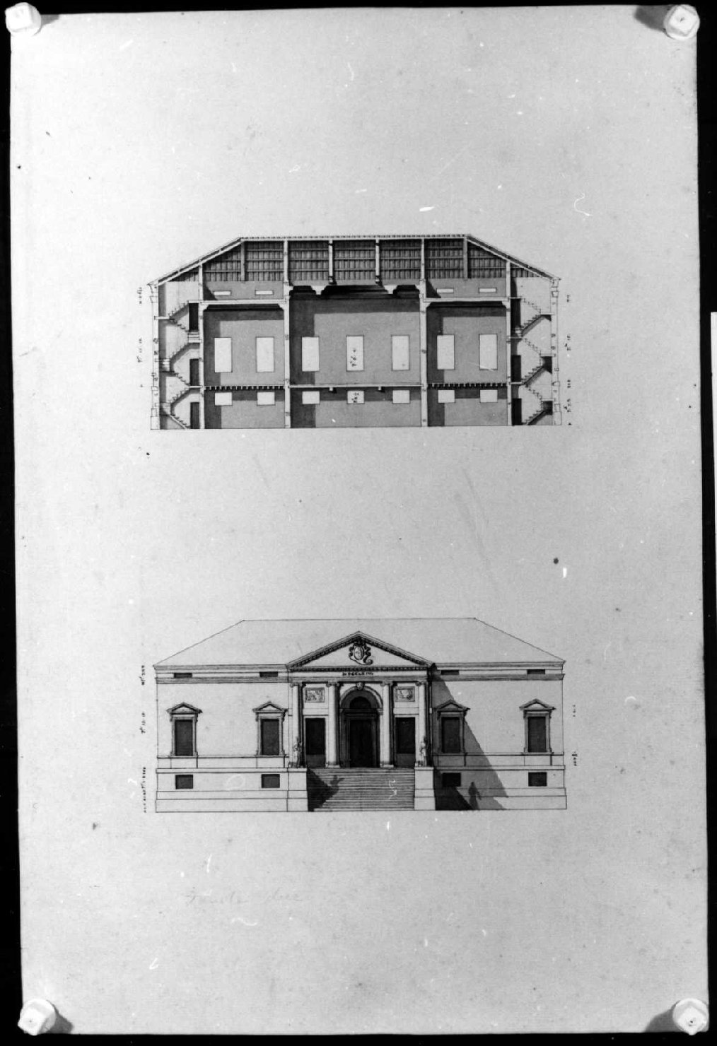 casino Capra a Marano Vicentino (VI) (disegno) di Calderari Ottone Maria (sec. XVIII)
