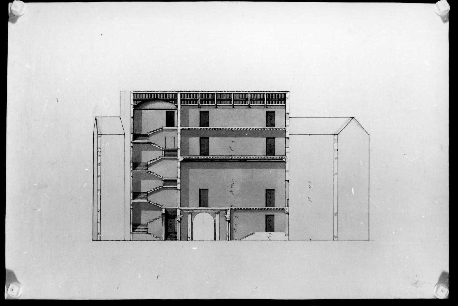 casa Piovene ai Carmini a Vicenza (disegno, serie) di Calderari Ottone Maria (sec. XVIII)