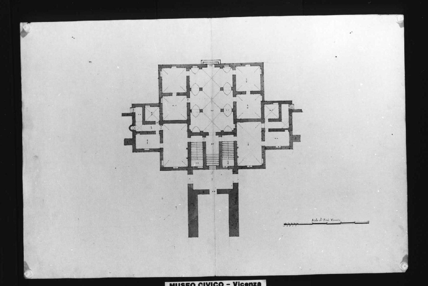 villa Porto a Vivaro (disegno, serie) di Calderari Ottone Maria (sec. XVIII)