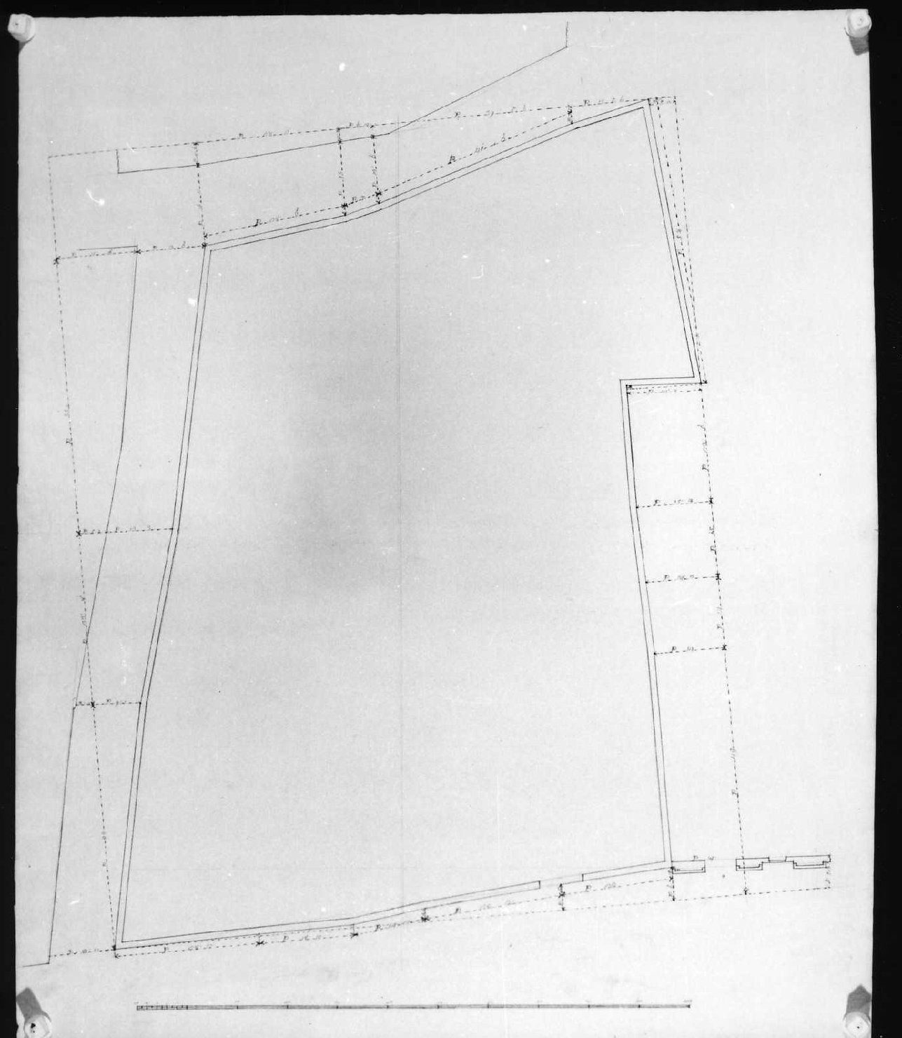 palazzo Loschi a Vicenza (disegno, serie) di Calderari Ottone Maria (sec. XVIII)
