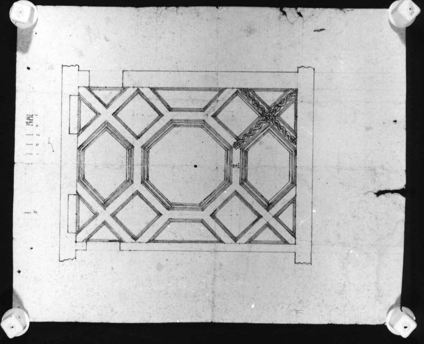 soffitto (disegno) di Calderari Ottone Maria (seconda metà sec. XVIII)