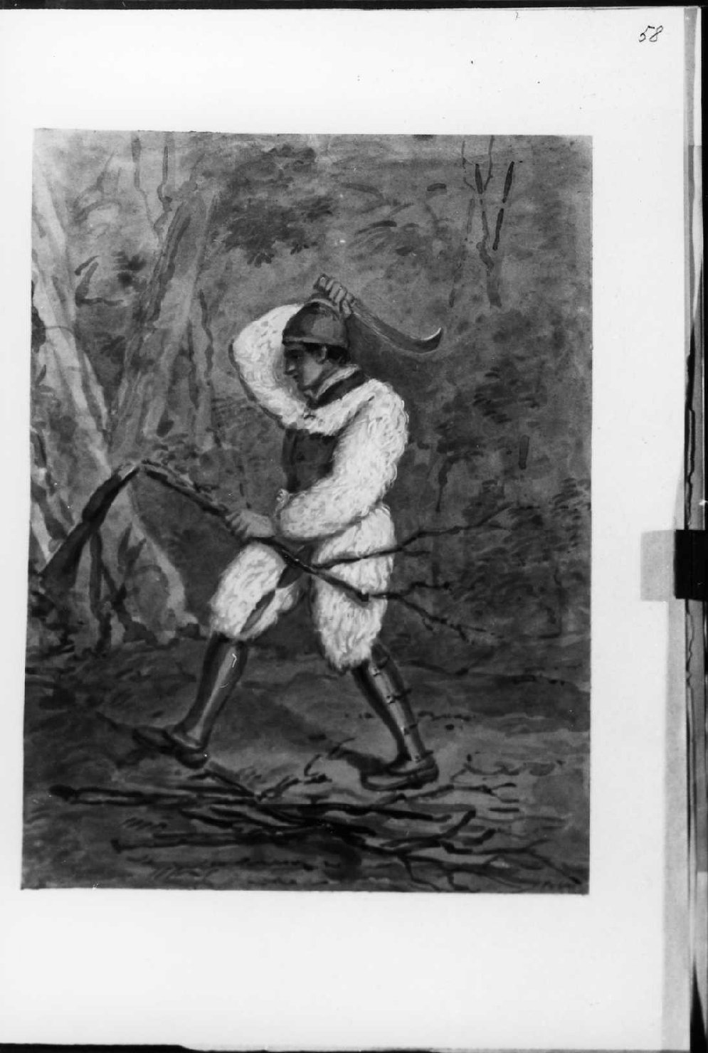 ritratto d'uomo (disegno, serie) di Perlotto Tito Catone (sec. XIX)