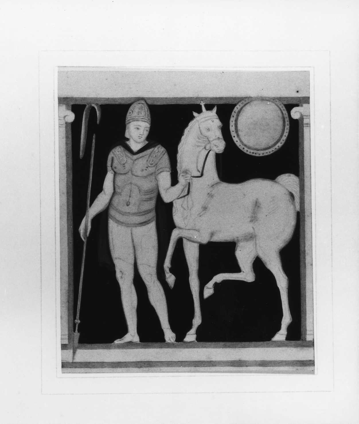 cavaliere (disegno, serie) di Perlotto Tito Catone (sec. XIX)