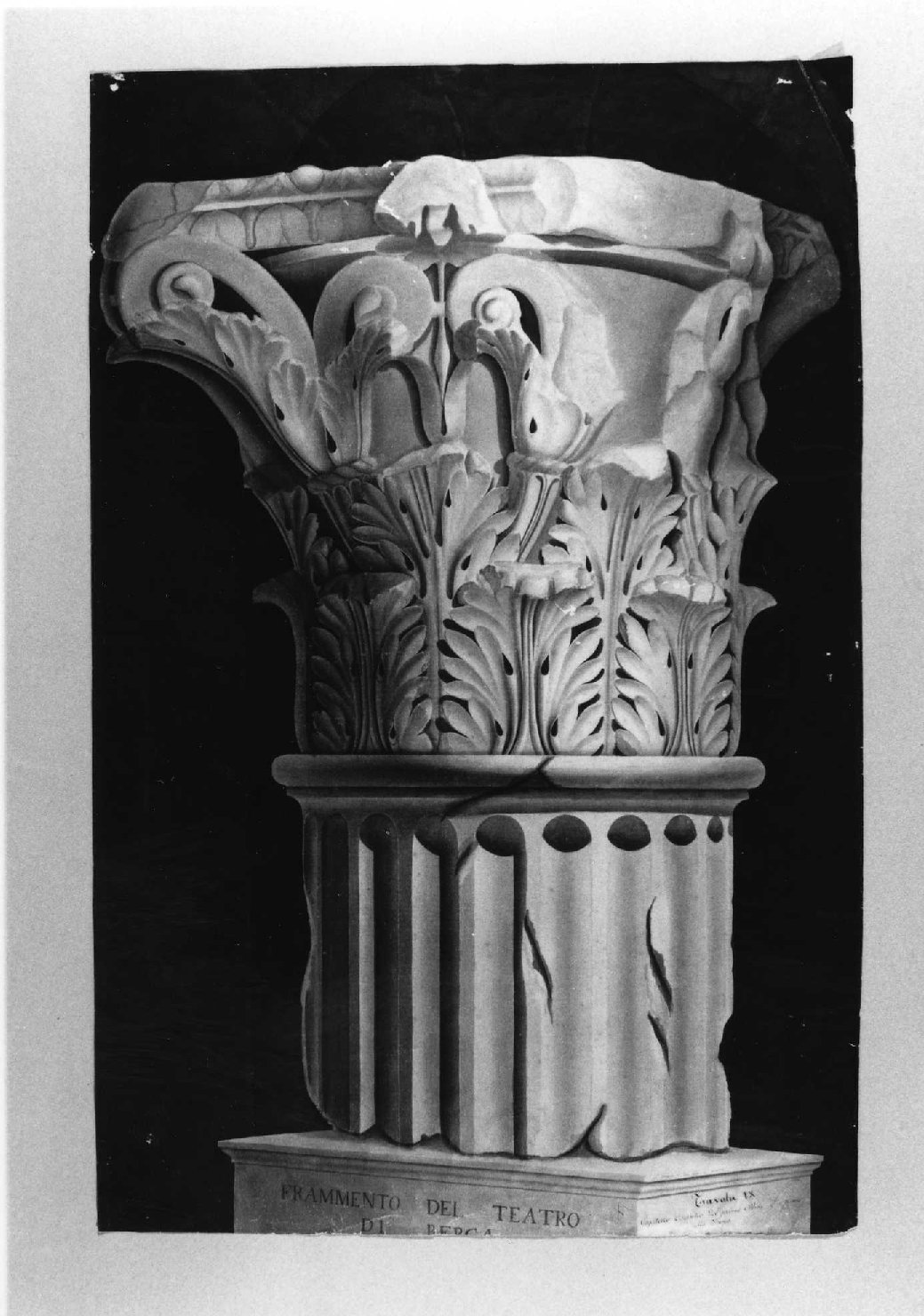 elementi architettonici (disegno) di Miglioranza Giovanni (sec. XIX)