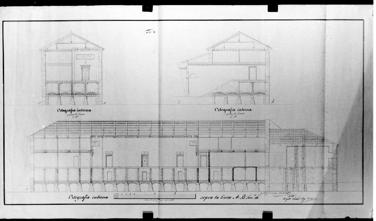 palazzo del Territorio a Vicenza (disegno) di Miglioranza Giovanni (sec. XIX)