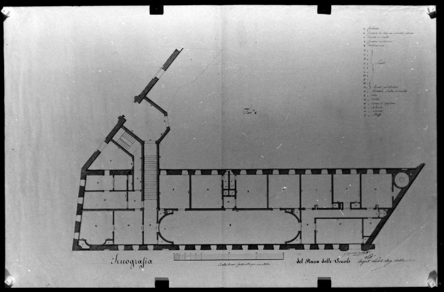 palazzo del Territorio a Vicenza (disegno) di Miglioranza Giovanni (sec. XIX)