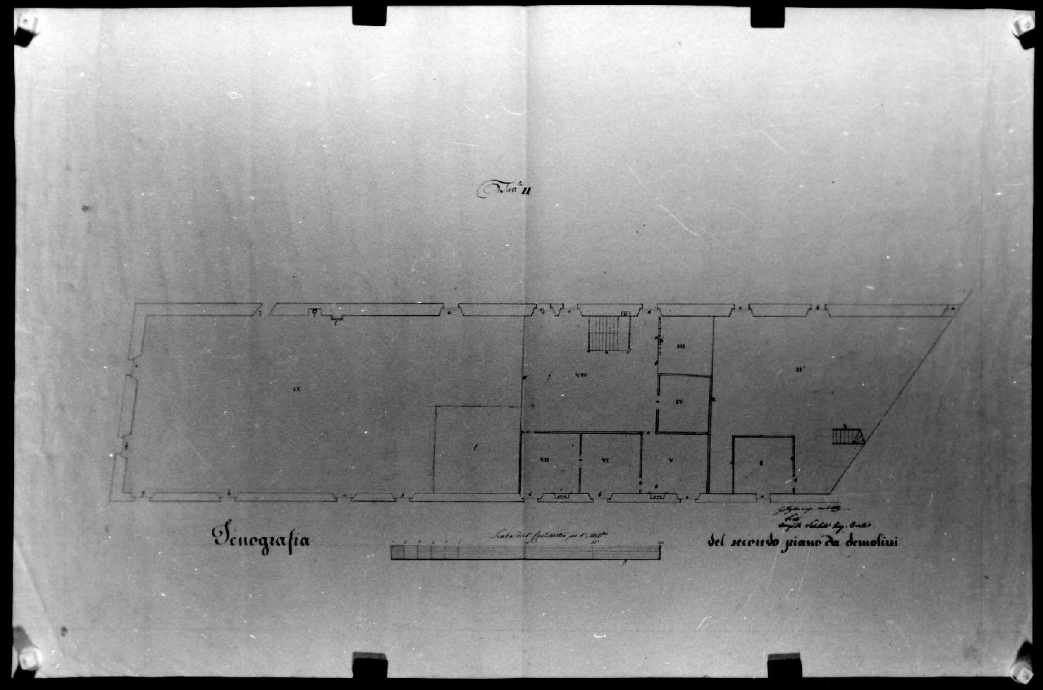 palazzo del Territorio a Vicenza (disegno) di Miglioranza Giovanni (sec. XIX)