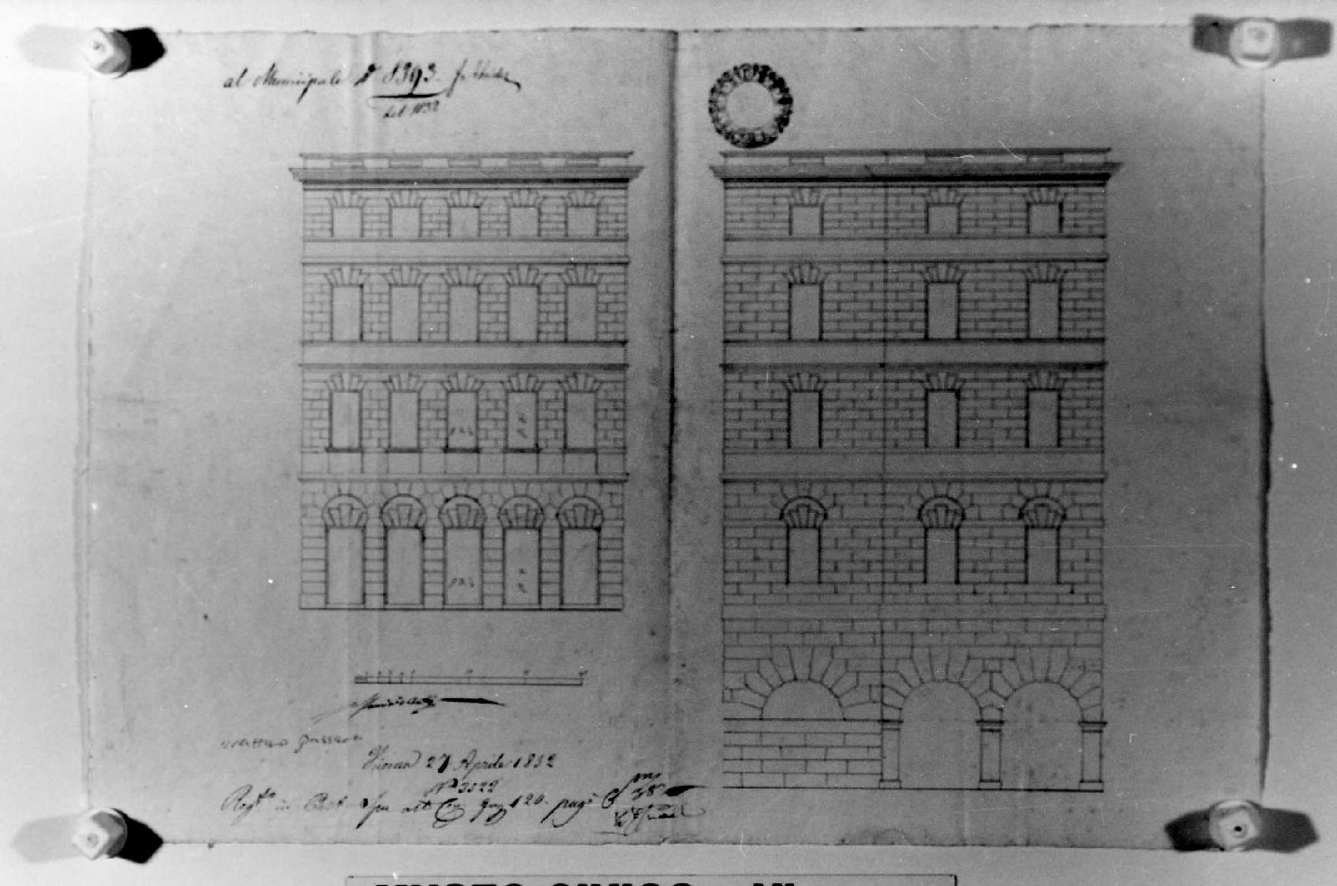 casa Anti a Vicenza (disegno) di Miglioranza Giovanni (sec. XIX)