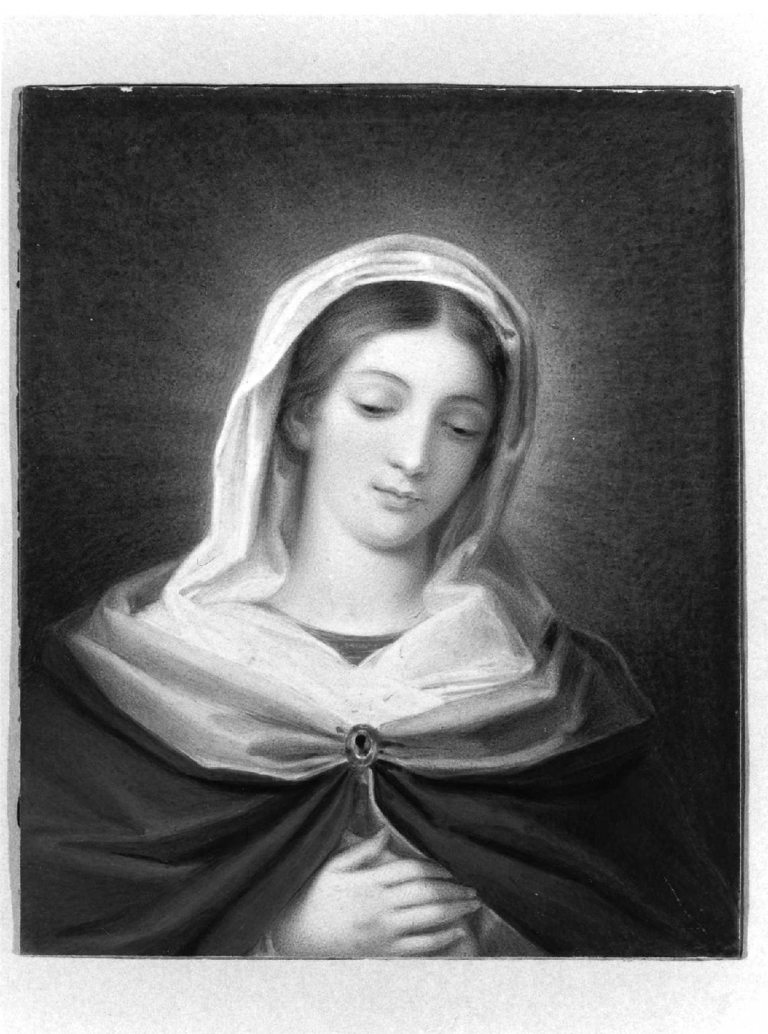 Madonna (disegno) di Perlotto Tito Catone (secondo quarto sec. XIX)