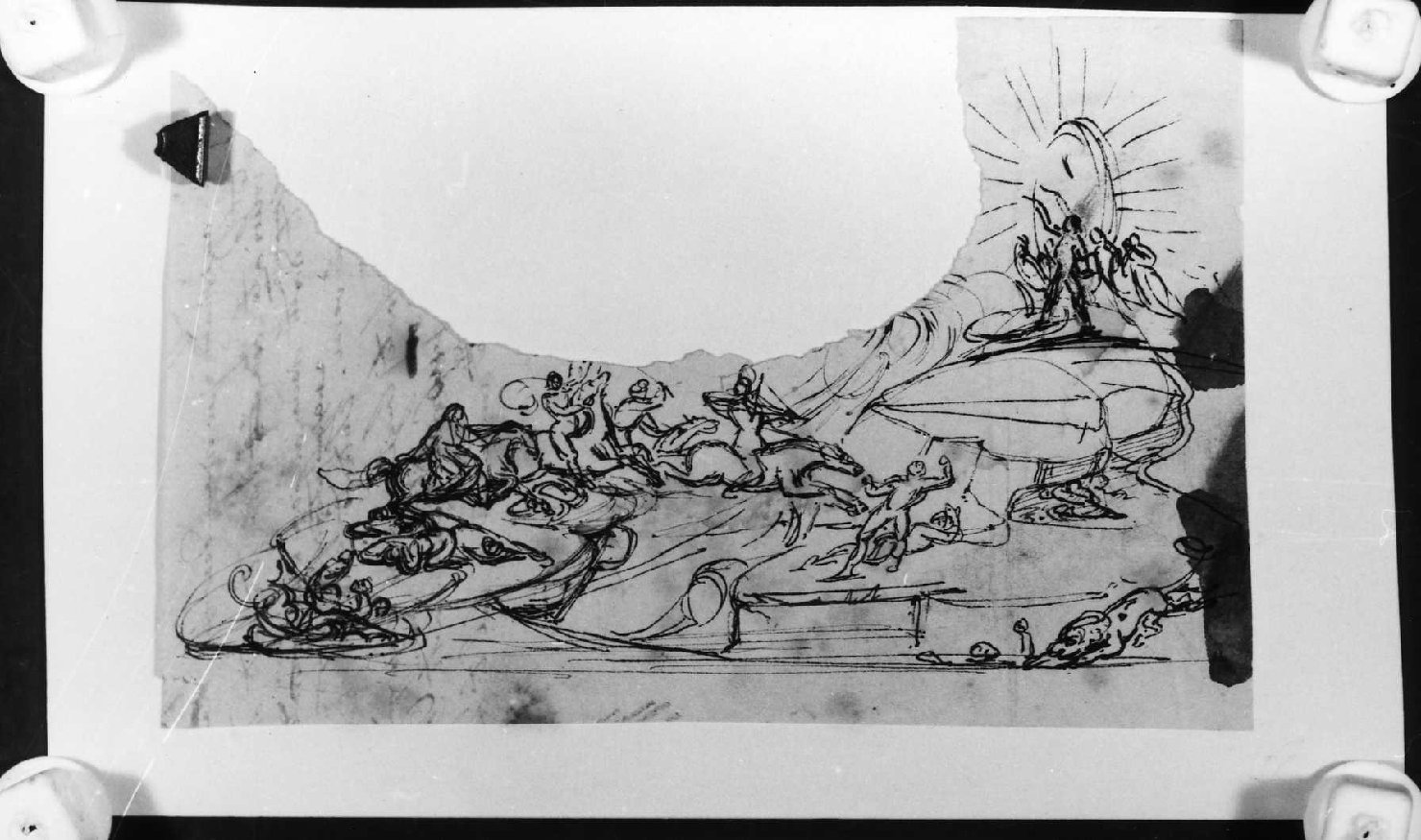 cavalieri dell'Apocalisse (disegno) di Peterlin Domenico (sec. XIX)