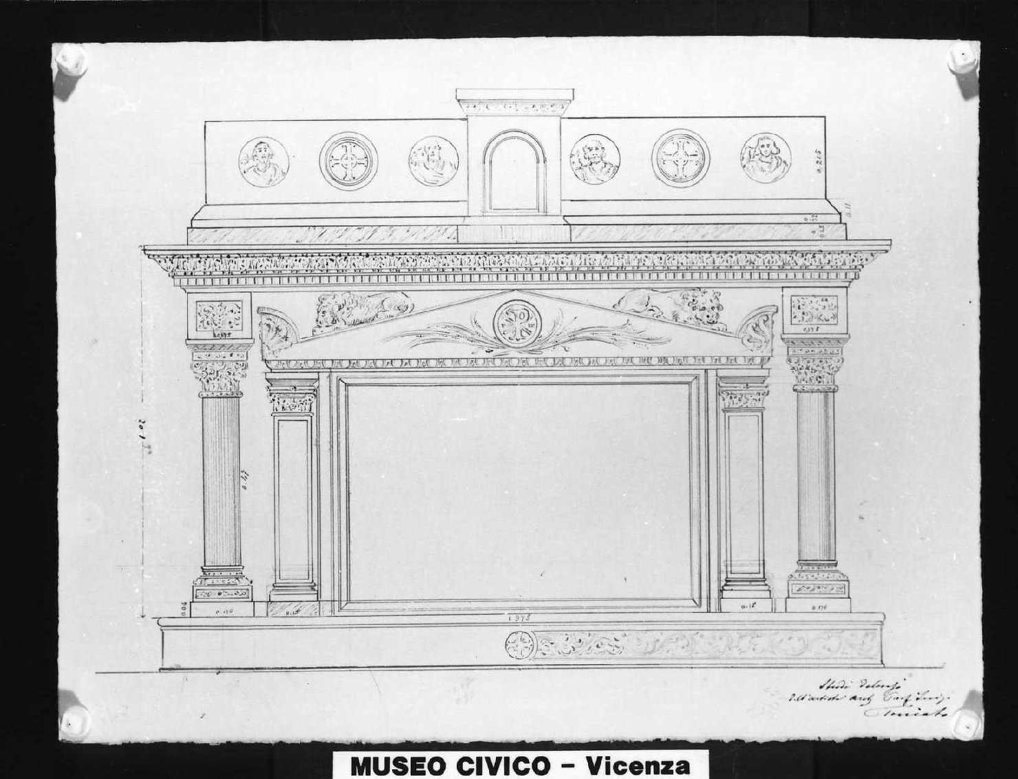 altare (disegno) di Toniato Luigi (sec. XX)