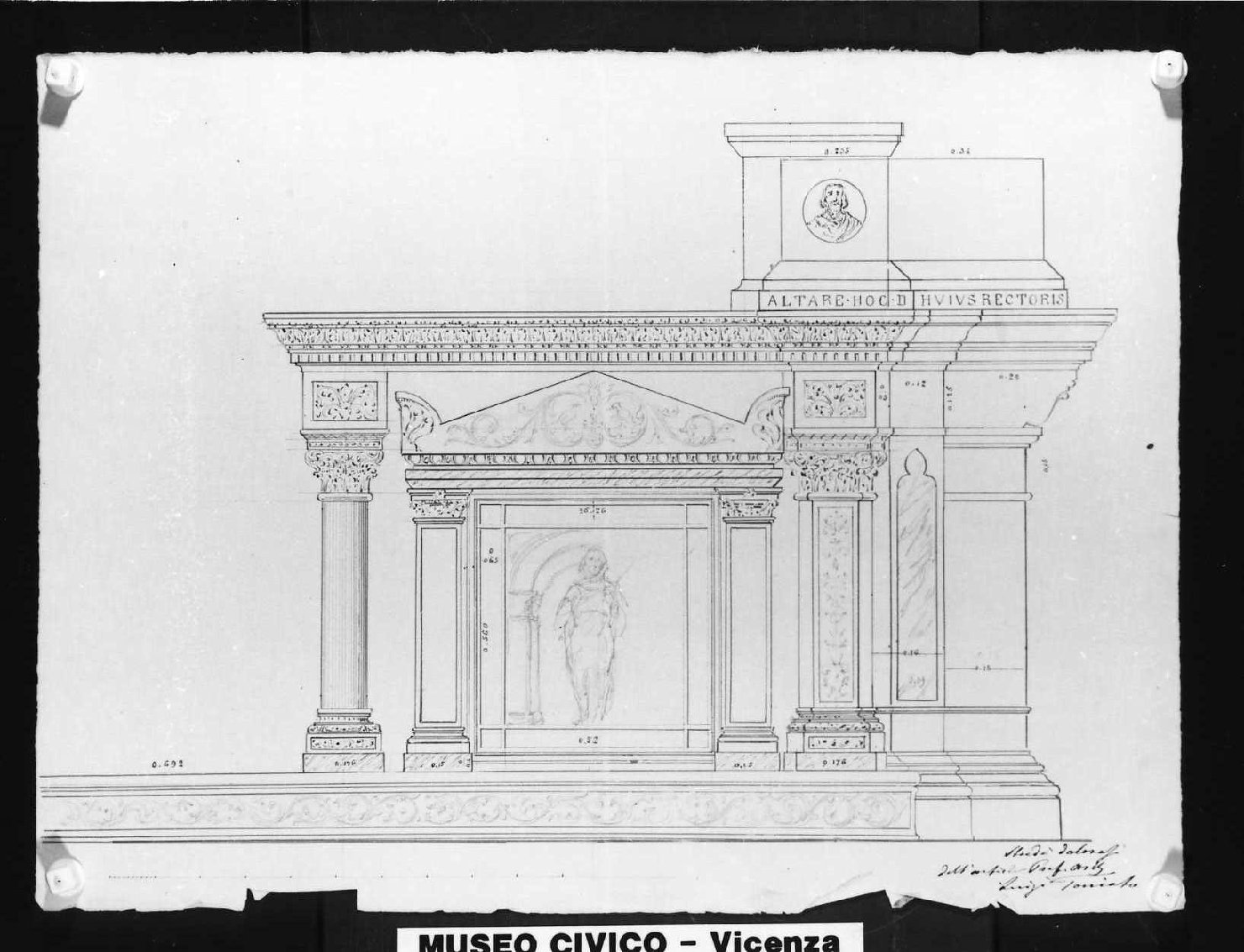 altare (disegno) di Toniato Luigi (sec. XX)