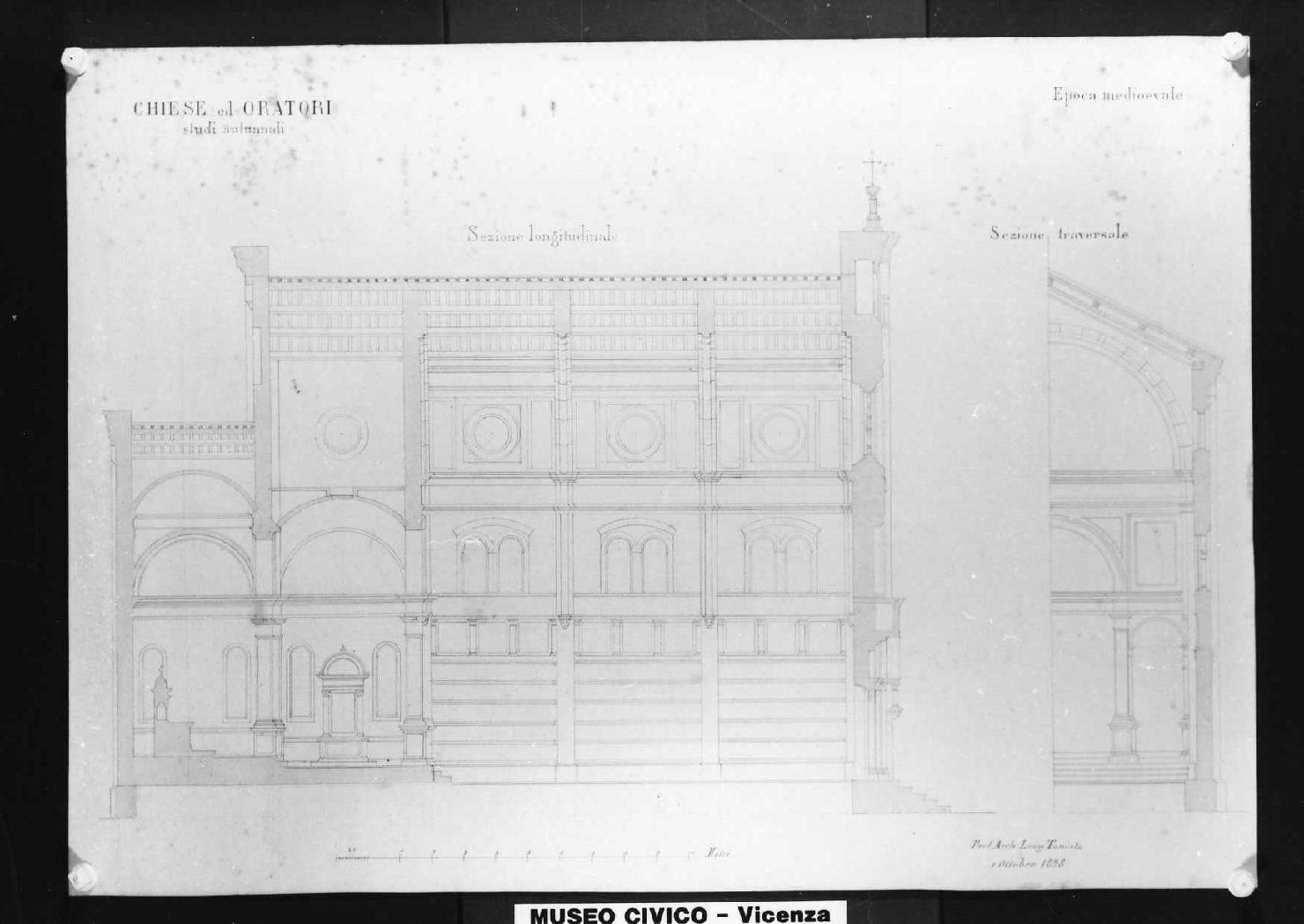 chiesa (disegno) di Toniato Luigi (sec. XIX)