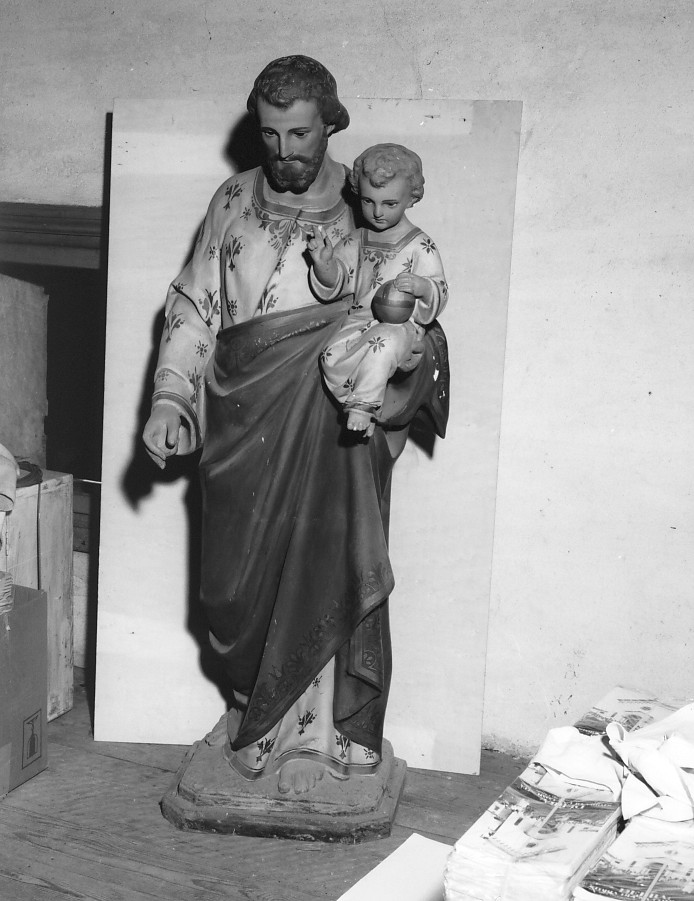 San Giuseppe e Gesù Bambino (statua) - produzione veneta (secc. XIX/ XX)
