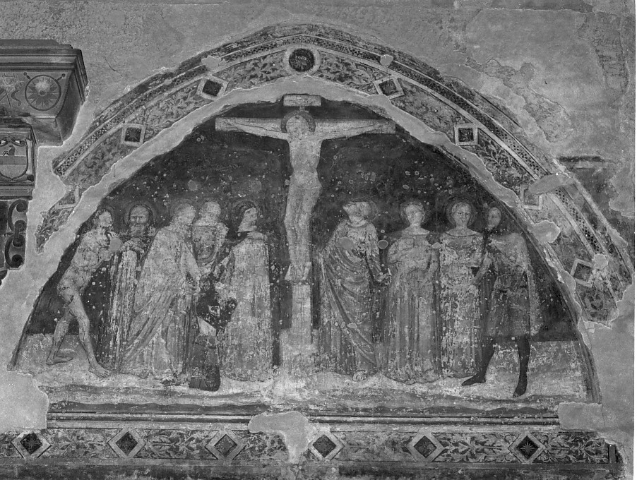 crocifissione di Cristo (dipinto) di Turone Di Maxio Da Cammago (attribuito) (sec. XIV)