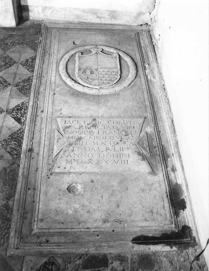 lastra tombale - ambito veronese (sec. XVI)