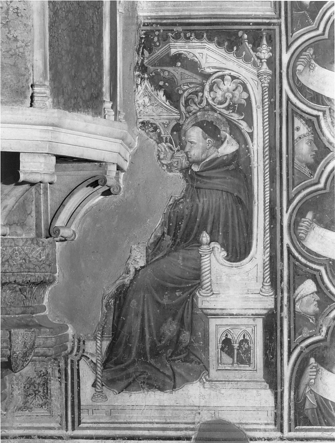 Santo (dipinto, elemento d'insieme) di Martino da Verona (attribuito) (sec. XIV)