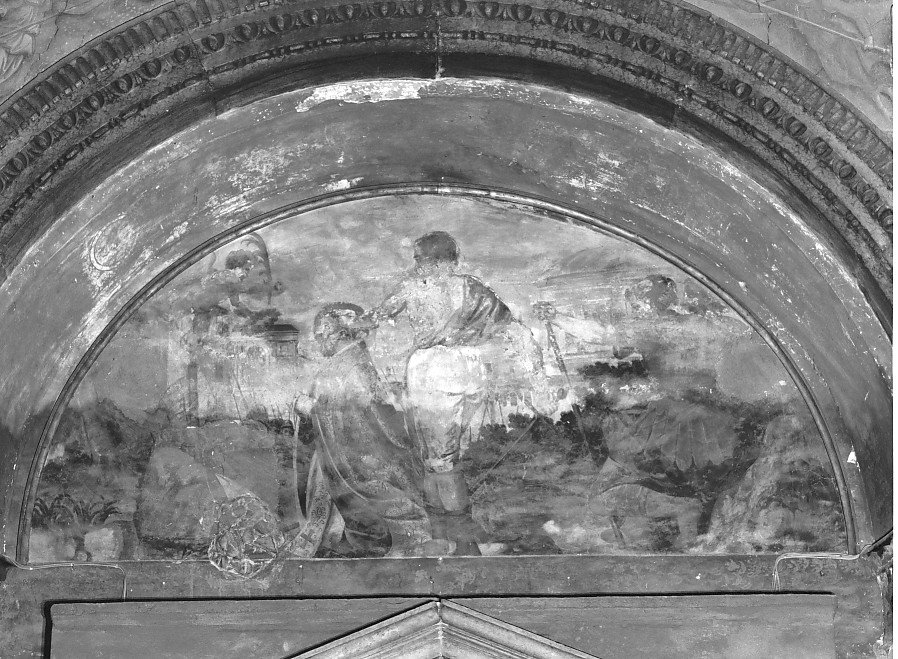 Martirio di santo Vescovo (dipinto, elemento d'insieme) di Brusasorci Domenico (attribuito) (metà sec. XVI)