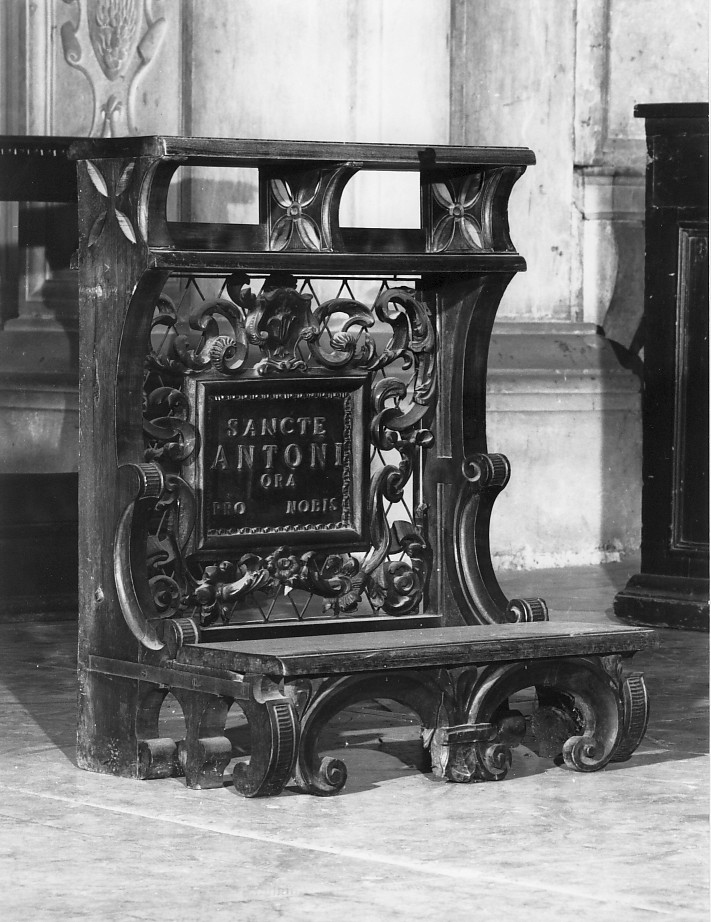 inginocchiatoio - ambito veronese (sec. XIX)