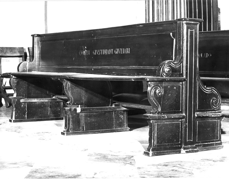 banco da chiesa, serie - ambito veronese (sec. XIX)