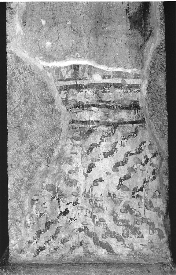 motivo decorativo (dipinto, frammento) - ambito veronese (seconda metà sec. XII)