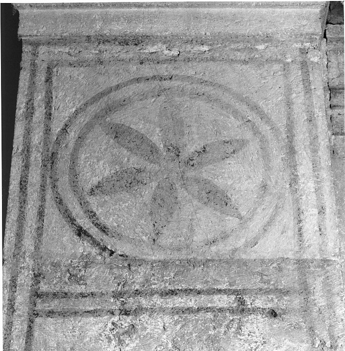 motivi decorativi geometrici e vegetali stilizzati (dipinto) - ambito veronese (seconda metà sec. XI)