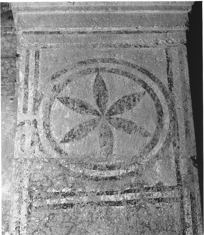 motivi decorativi geometrici e vegetali (dipinto) - ambito veronese (seconda metà sec. XI)