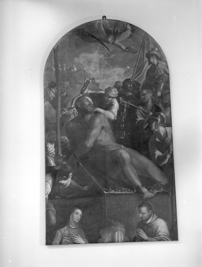 San Cristoforo (dipinto) di Negretti Jacopo detto Palma Il Vecchio (attribuito) (sec. XVI)