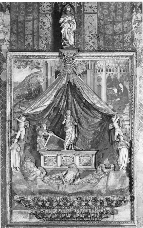 monumento funebre, insieme di Antonio Pisano detto Pisanello (attribuito), Nanni di Bartolo detto Rosso (sec. XV)