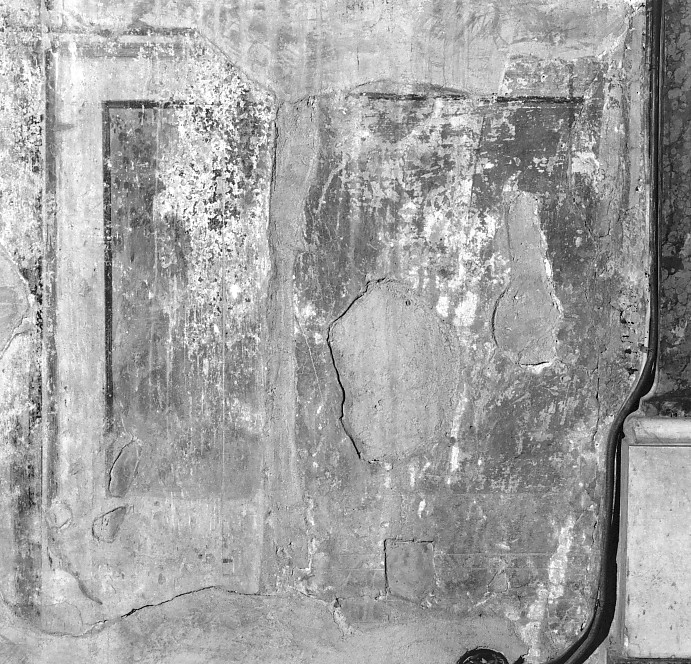 motivo decorativo a finto marmo (dipinto, frammento) - ambito veronese (sec. XVI)