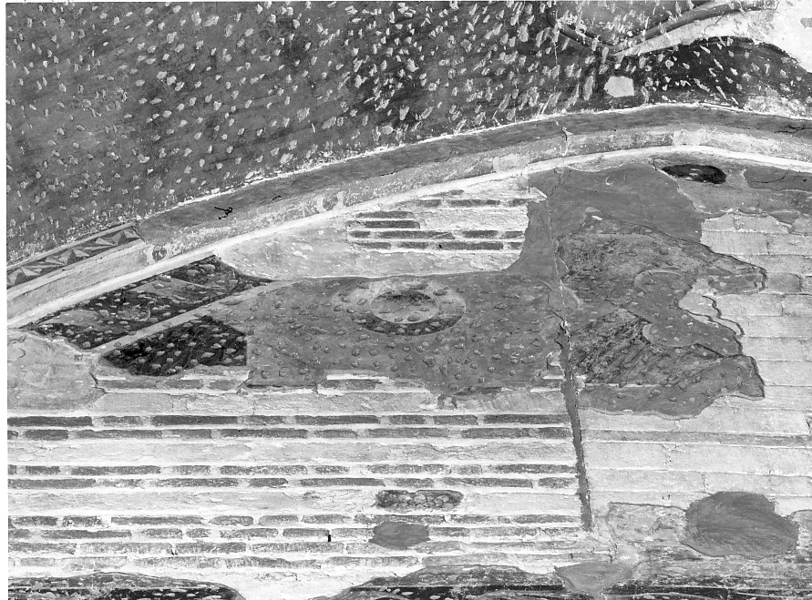 motivi decorativi geometrici (dipinto) - ambito veronese (seconda metà sec. XIV)