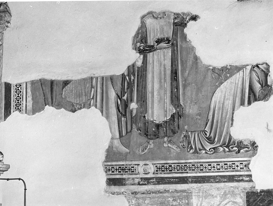 adorazione dei Re Magi (dipinto, frammento) - ambito veronese (fine, prima metà sec. XIV, sec. XV)