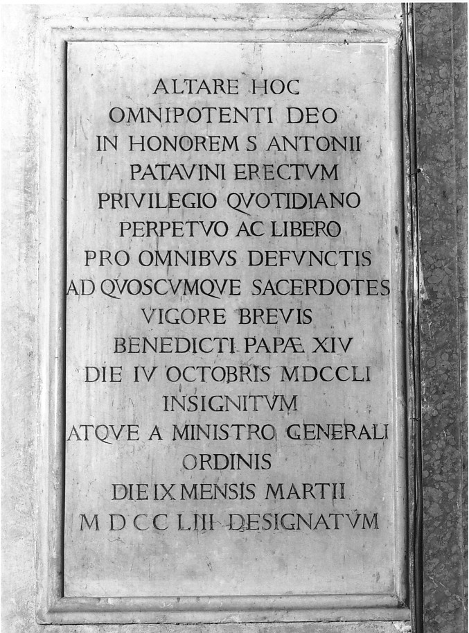 lapide - bottega veronese (sec. XVIII)