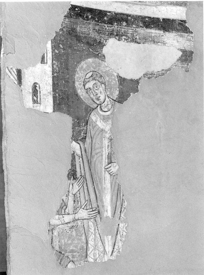 Santo (dipinto, elemento d'insieme) - ambito veronese (sec. XIII)