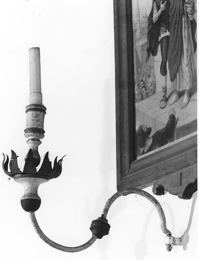 candeliere da parete, serie - ambito vicentino (prima metà sec. XIX)