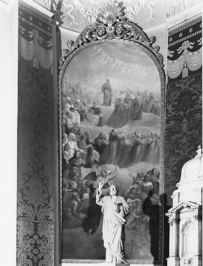gloria di Santi (dipinto) di Pupin Valentino, Rizzi Lorenzo (sec. XIX)