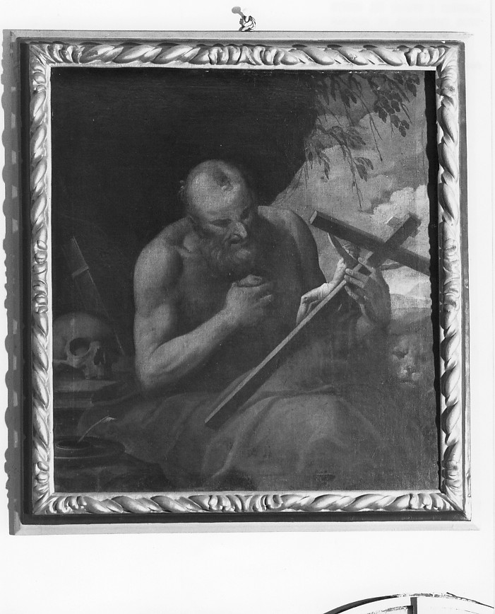 San Girolamo nel deserto (dipinto) di Negretti Jacopo detto Palma il Giovane (scuola) (ultimo quarto, inizio sec. XVI, sec. XVII)