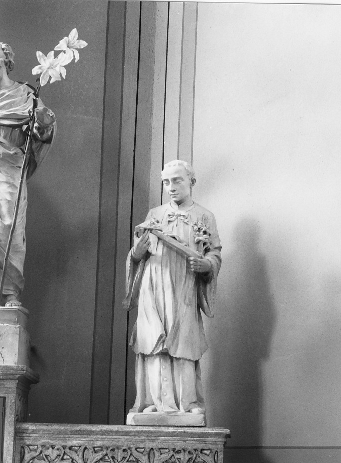 San Luigi Gonzaga (statua) di Marzot Federico (sec. XX)