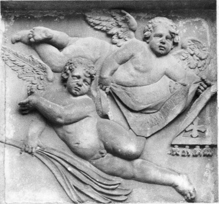 angeli (rilievo, coppia) di Bendazzoli Giovanni Battista (sec. XVIII)