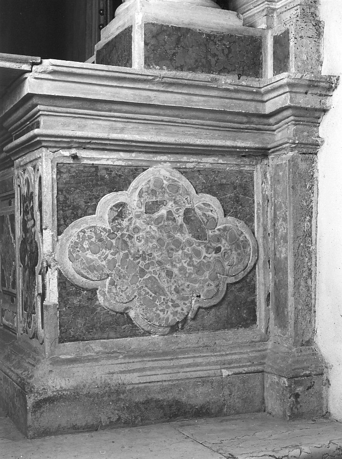 motivo decorativo geometrico (decorazione a intarsio) - ambito veneto (sec. XVII)