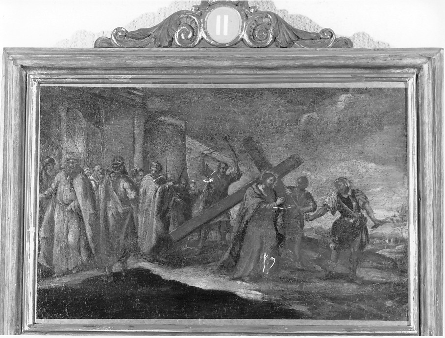 stazione II: Gesù caricato della croce (Via Crucis) - ambito veneto (secc. XVII/ XVIII)