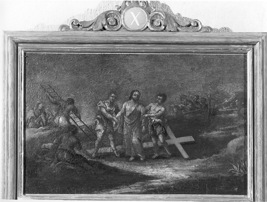 stazione X: Gesù spogliato e abbeverato di fiele (Via Crucis) - ambito veneto (secc. XVII/ XVIII)