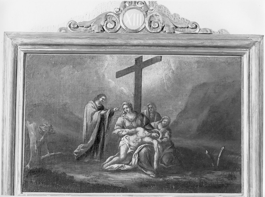 stazione XIII: Gesù deposto dalla croce (Via Crucis) - ambito veneto (secc. XVII/ XVIII)