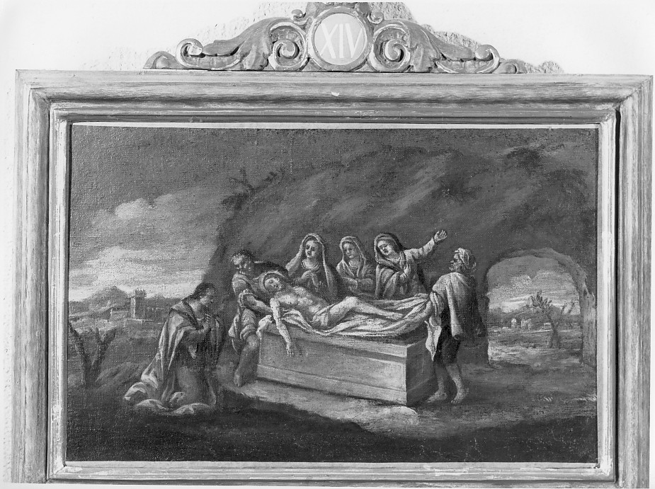 stazione XIV: Gesù deposto nel sepolcro (Via Crucis) - ambito veneto (secc. XVII/ XVIII)