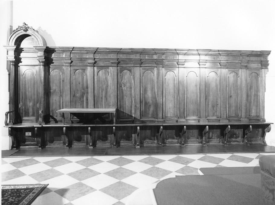 stalli del coro, coppia - produzione veneta (fine/inizio secc. XIX/ XX)