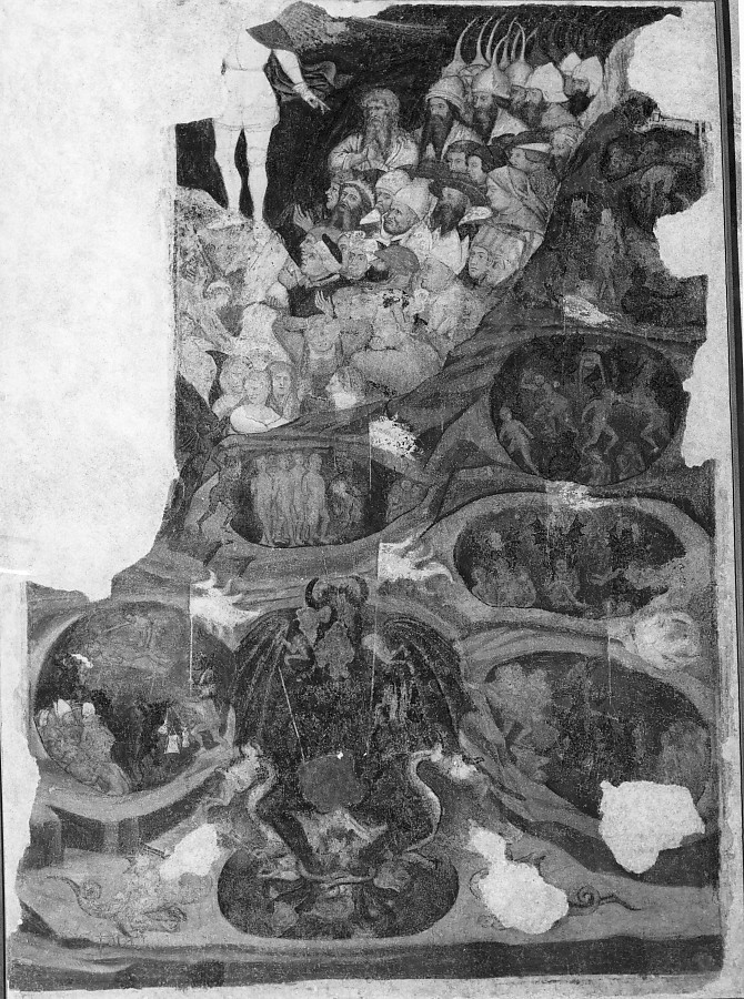Giudizio Universale (dipinto, frammento) di Martino da Verona (sec. XV)
